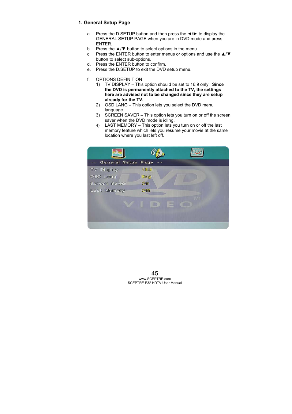 Sceptre E325BD-HD User Manual | Page 45 / 58