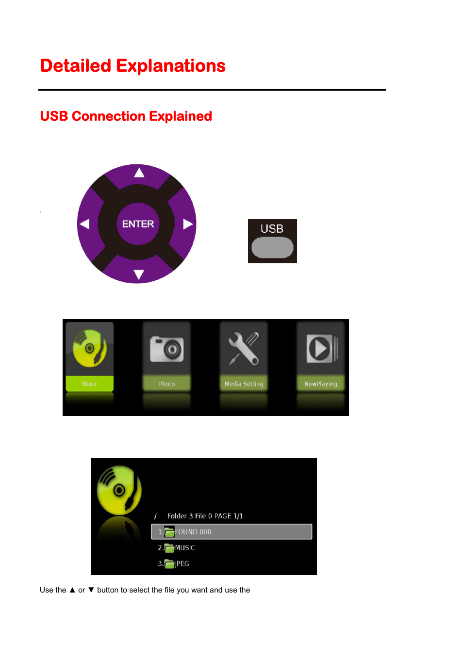 Detailed explanations, Usb connection explained | Sceptre X325BV-FMDR User Manual | Page 36 / 56
