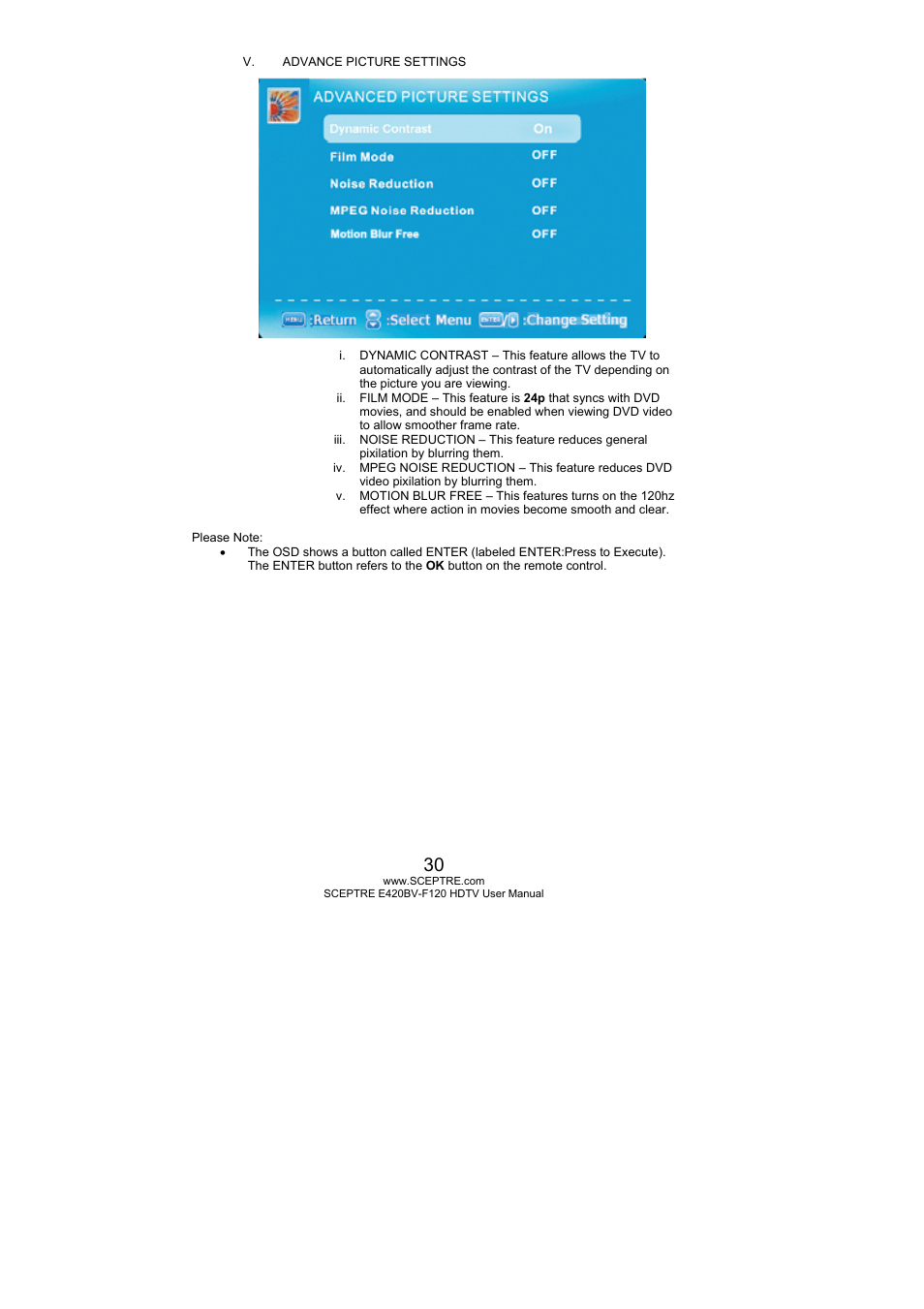 Sceptre E420BV-F120 User Manual | Page 30 / 56