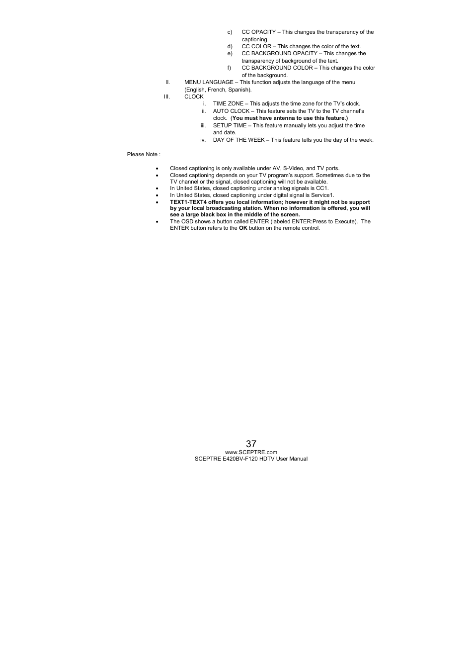 Sceptre E420BV-F120 User Manual | Page 37 / 56