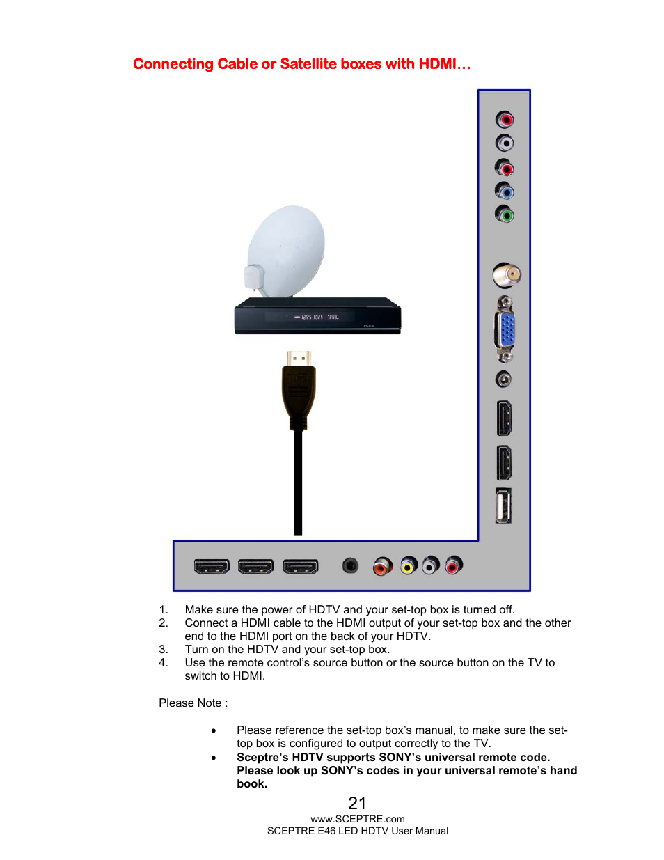 Sceptre E465BV-FHDD User Manual | Page 21 / 56