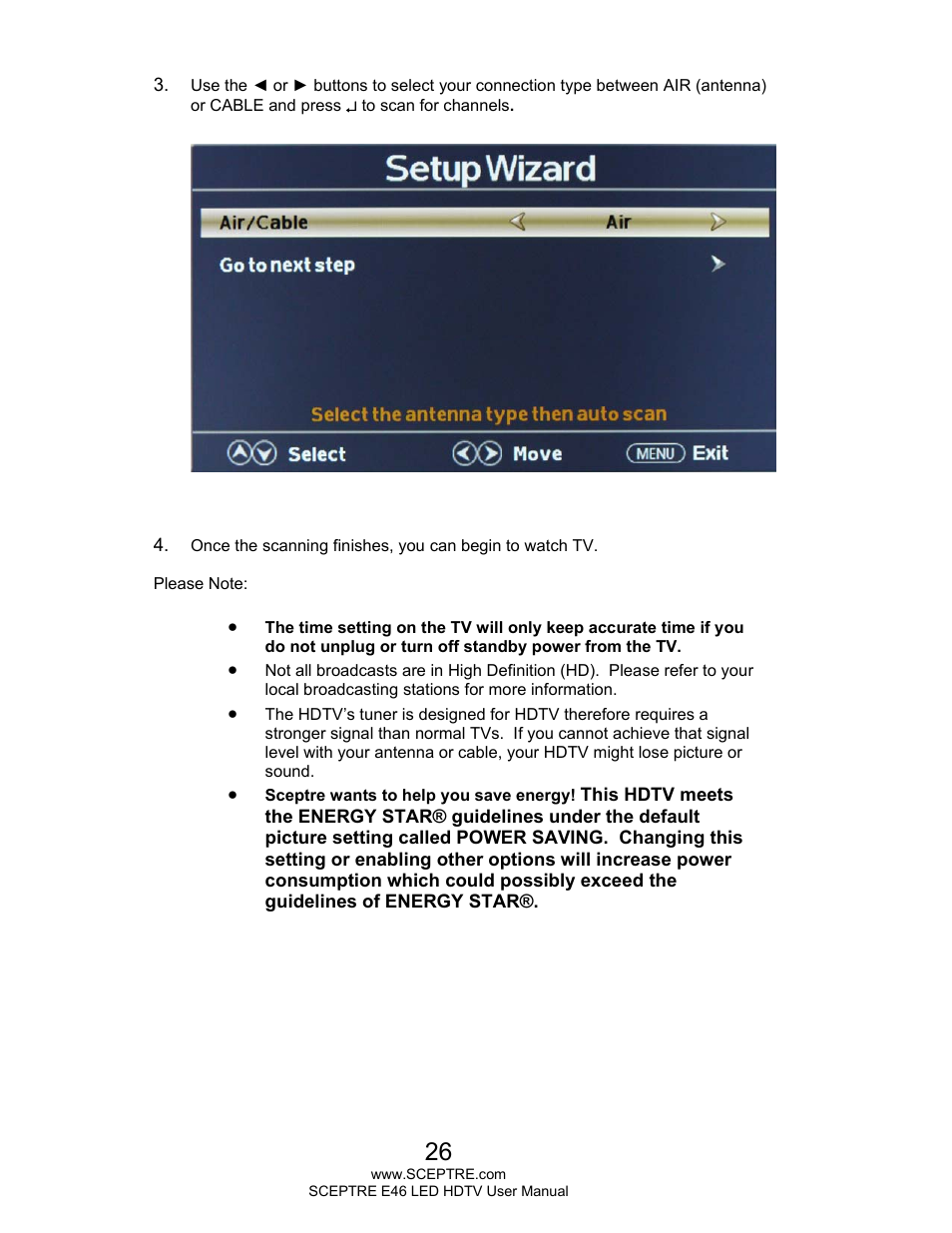 Sceptre E465BV-FHDD User Manual | Page 26 / 56