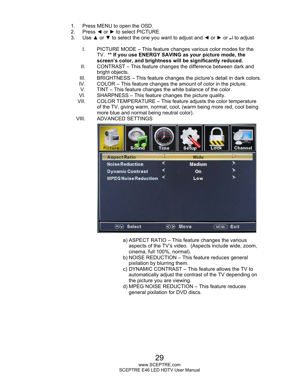 Sceptre E465BV-FHDD User Manual | Page 29 / 56