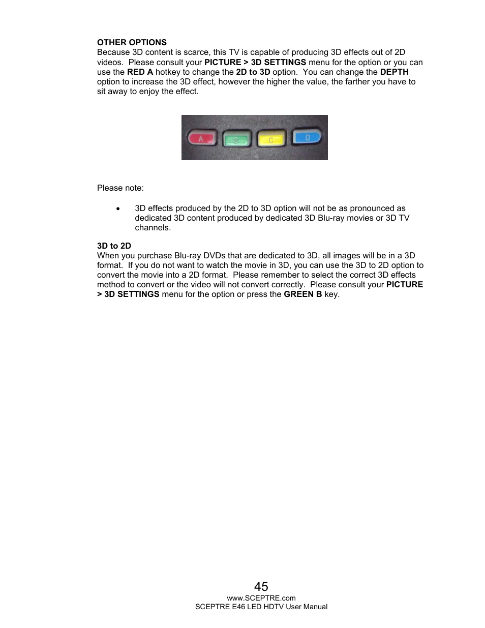 Sceptre E465BV-FHDD User Manual | Page 45 / 56