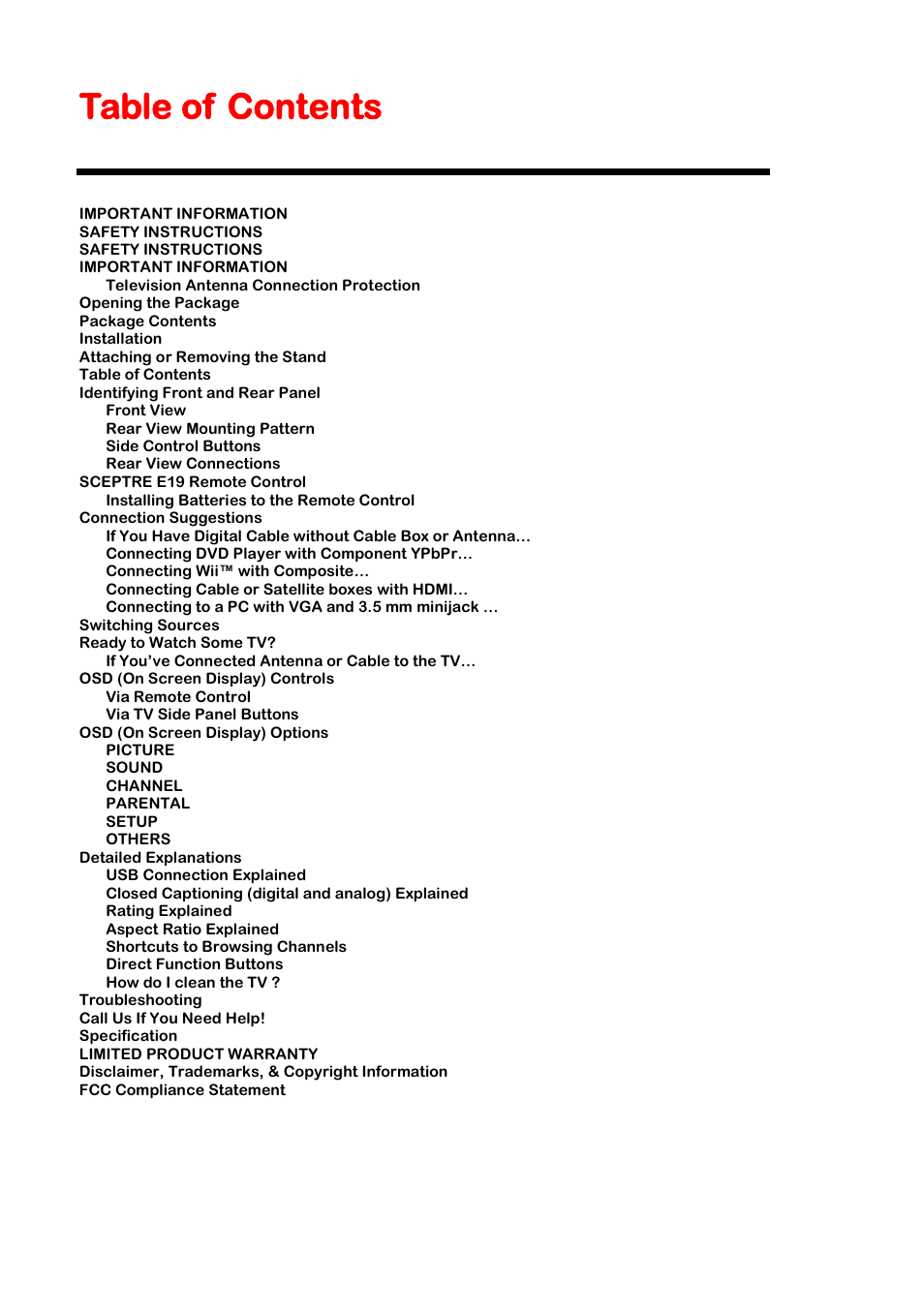 Sceptre E195BV-SHDC User Manual | Page 10 / 54