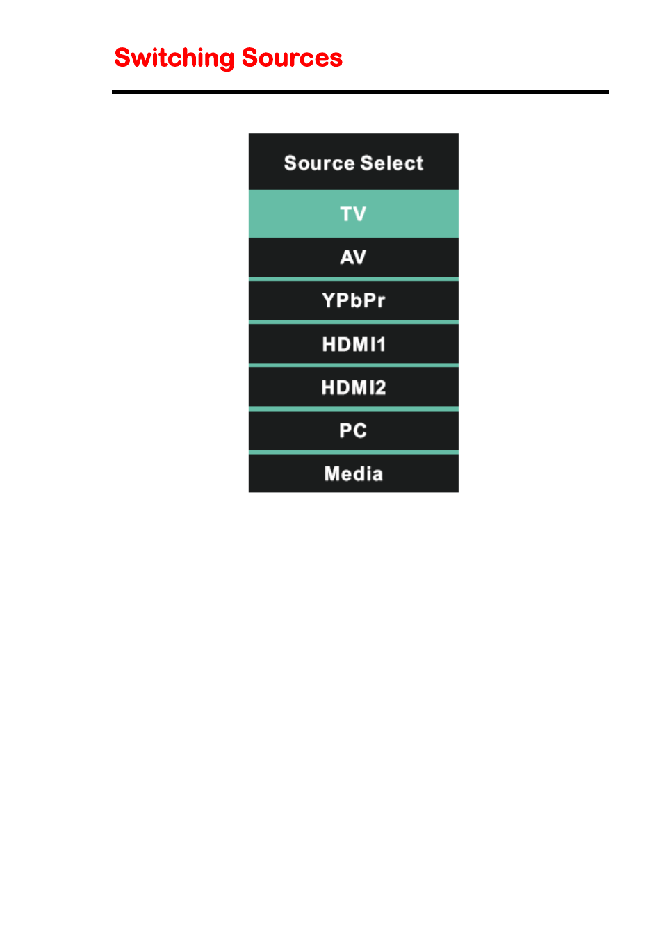 Switching sources | Sceptre E195BV-SHDC User Manual | Page 23 / 54