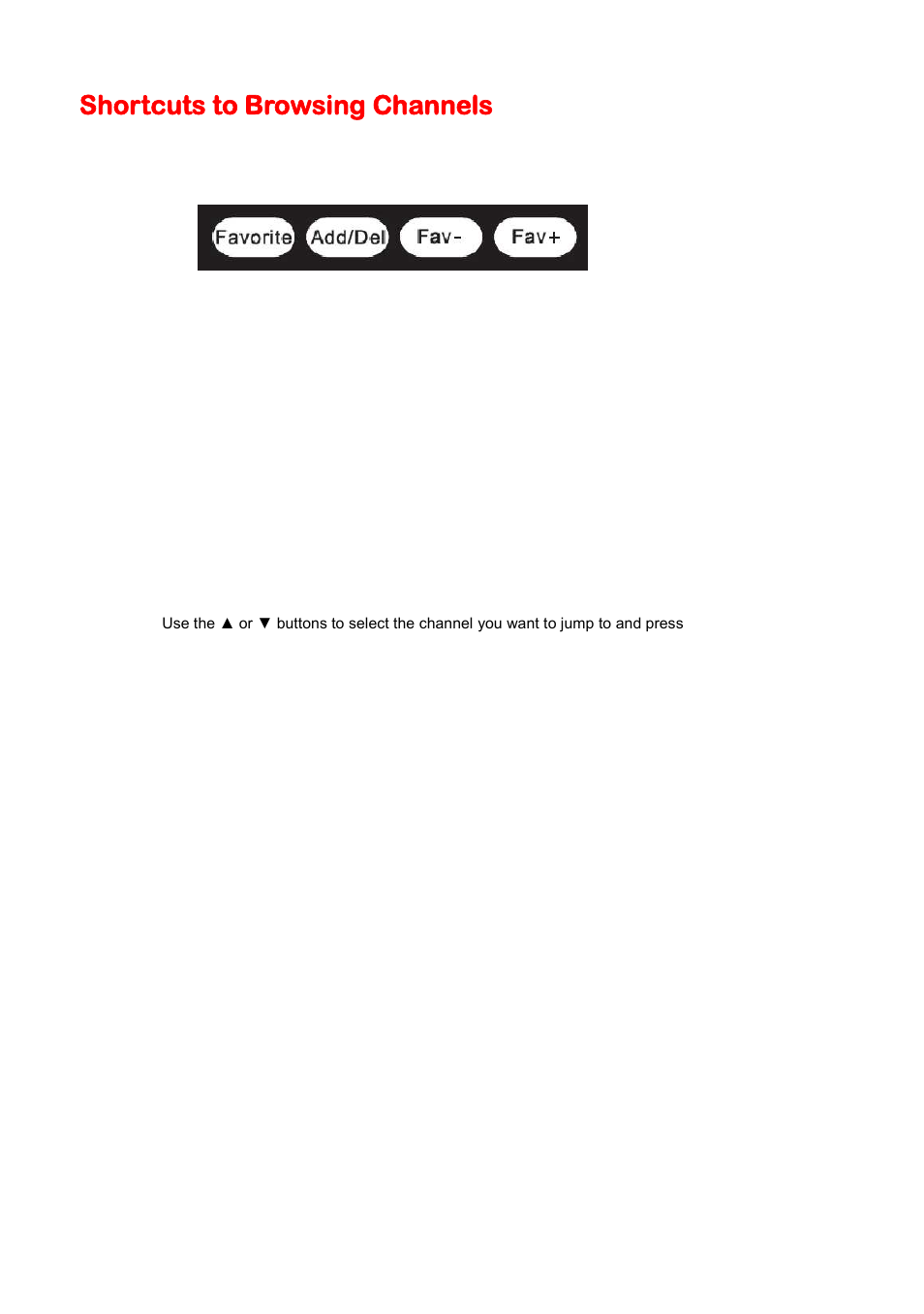 Shortcuts to browsing channels | Sceptre E195BV-SHDC User Manual | Page 42 / 54