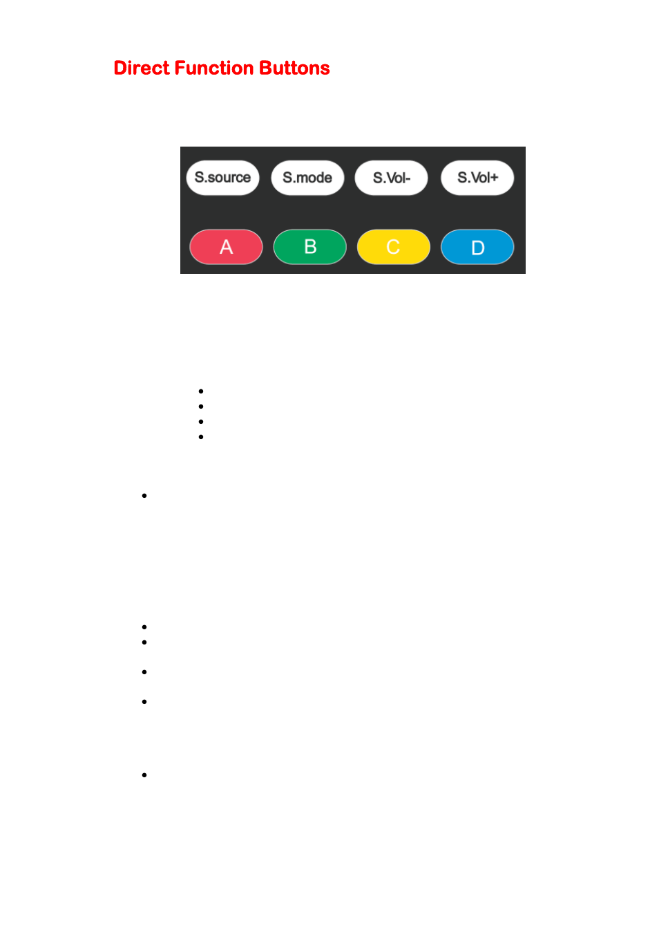 Direct function buttons | Sceptre E195BV-SHDC User Manual | Page 43 / 54