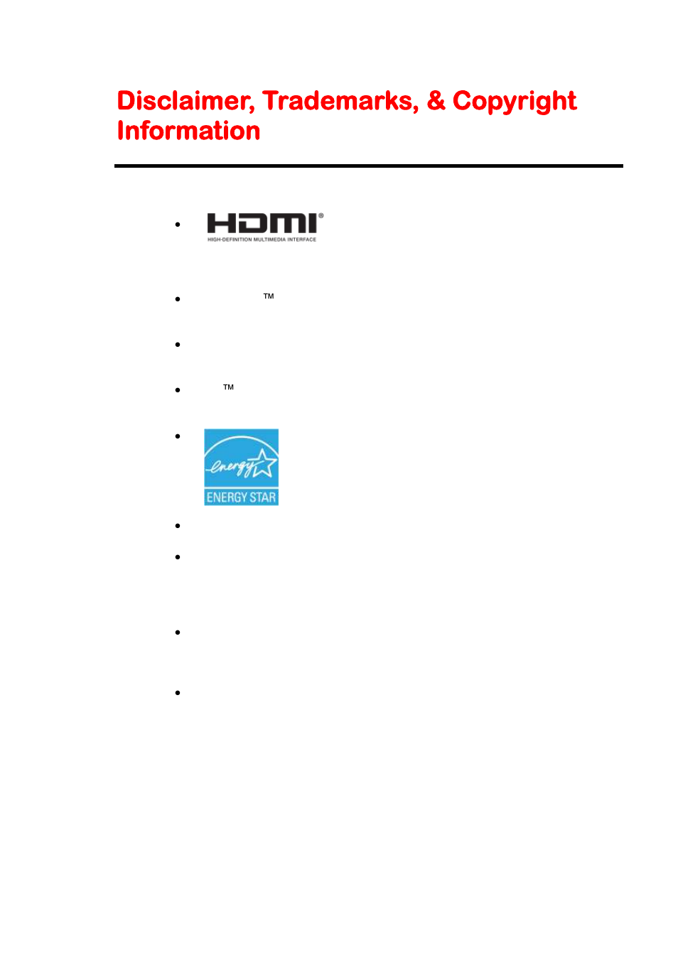 Disclaimer, trademarks, & copyright information | Sceptre E195BV-SHDC User Manual | Page 53 / 54