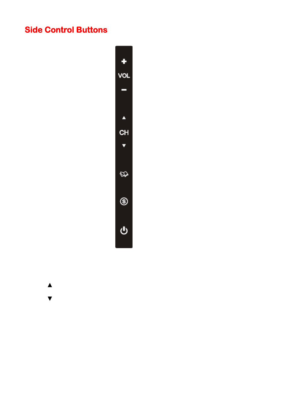 Side control buttons | Sceptre P322BV-HDR User Manual | Page 12 / 53
