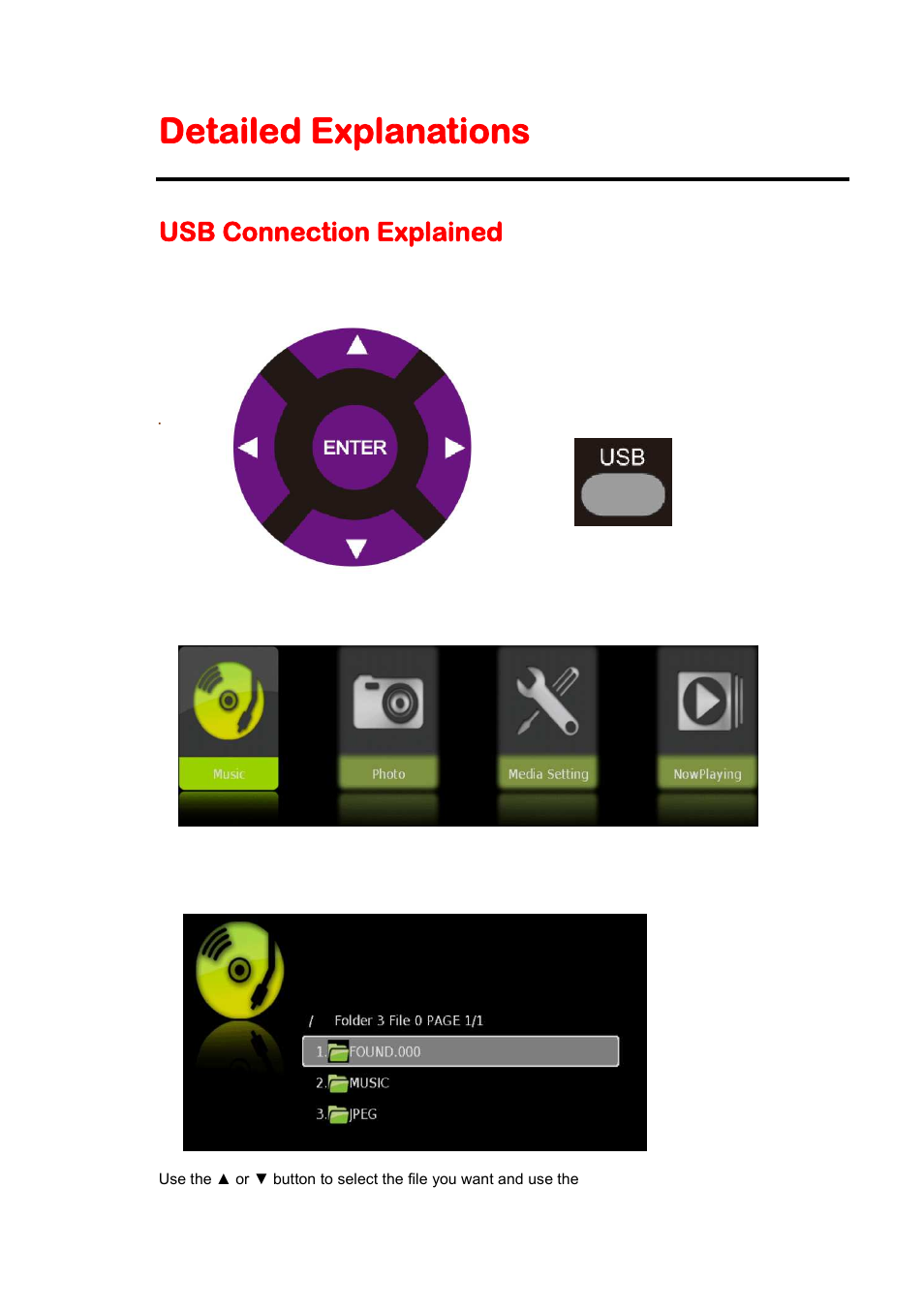 Detailed explanations, Usb connection explained | Sceptre P322BV-HDR User Manual | Page 37 / 53