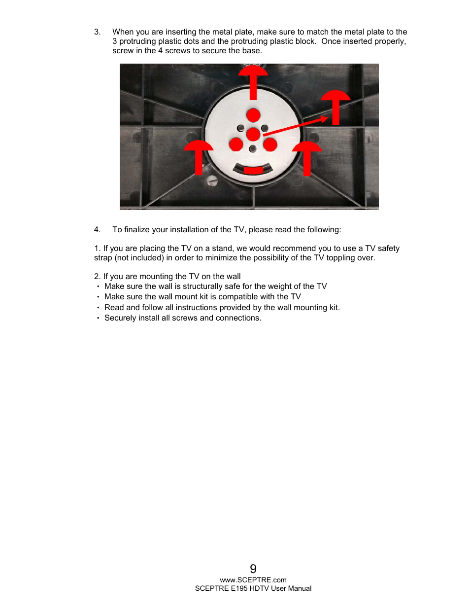 Sceptre E195BV-SMQR User Manual | Page 9 / 58