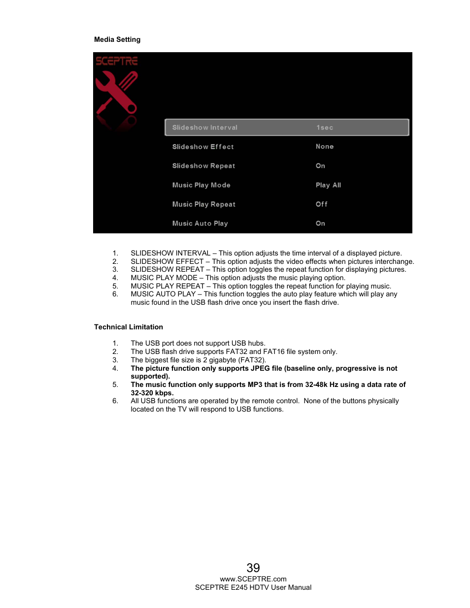 Sceptre E245BD-FMQR User Manual | Page 39 / 65