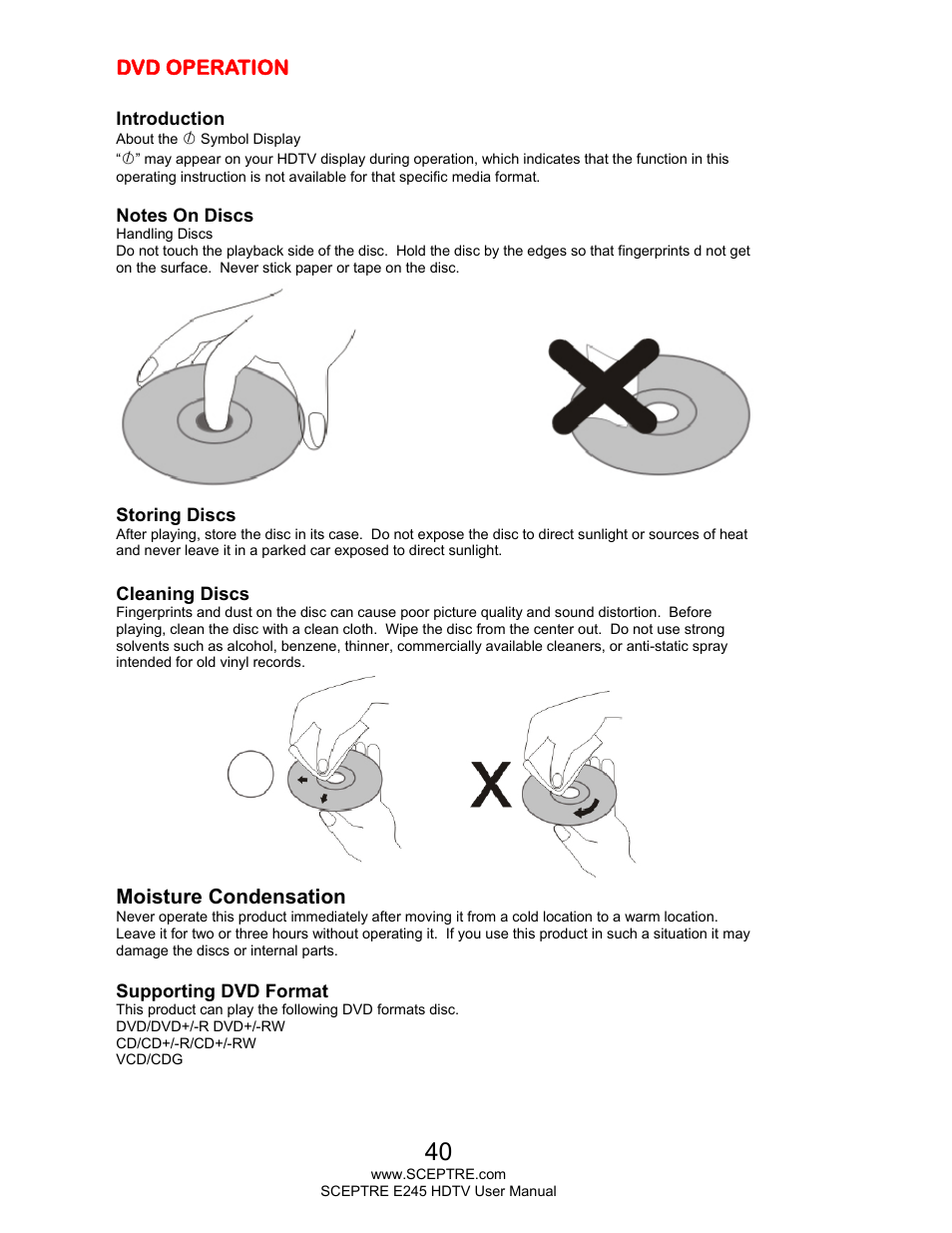 Sceptre E245BD-FMQR User Manual | Page 40 / 65
