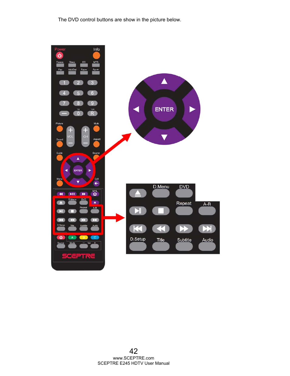 Sceptre E245BD-FMQR User Manual | Page 42 / 65