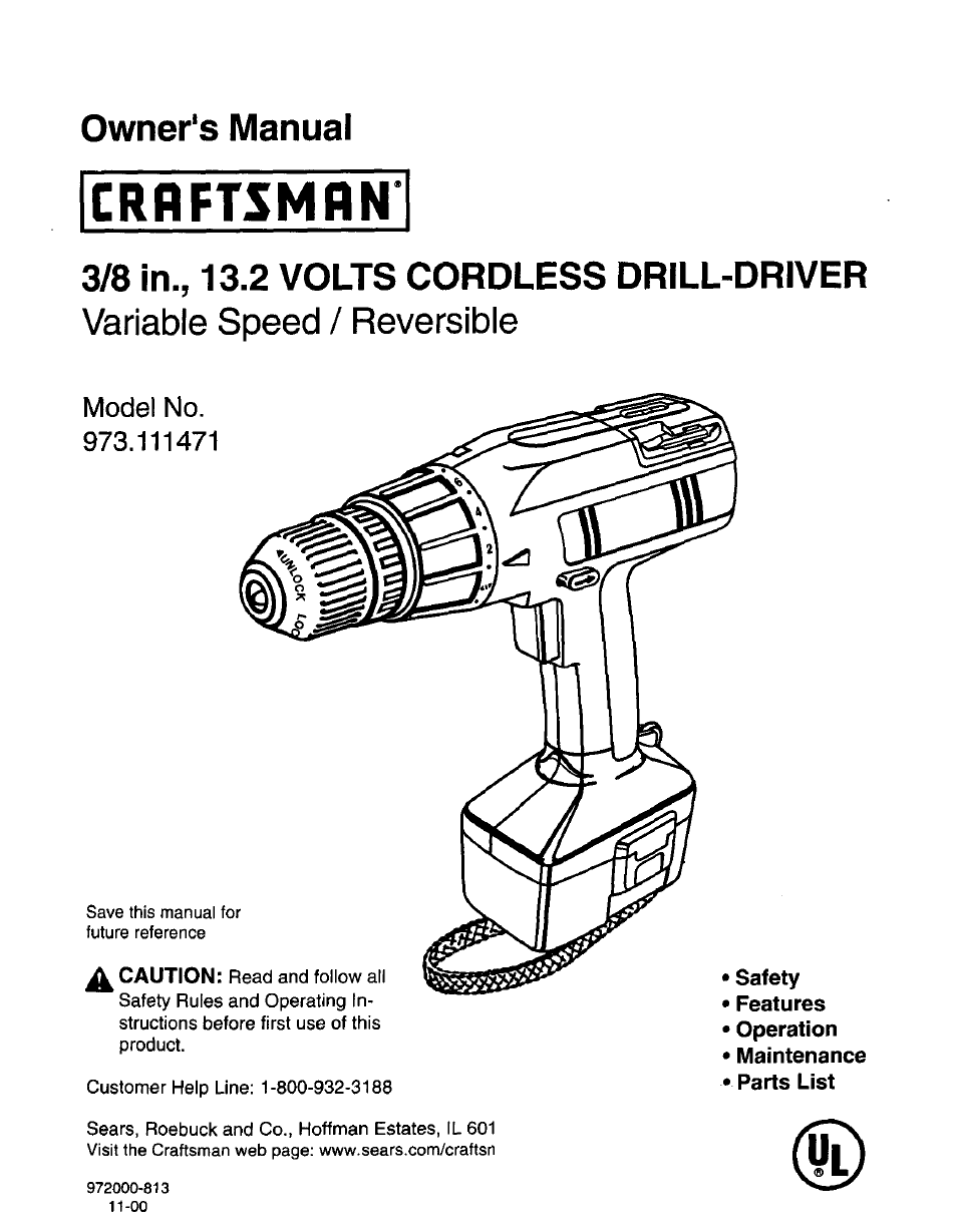 Craftsman 973.111471 User Manual | 16 pages
