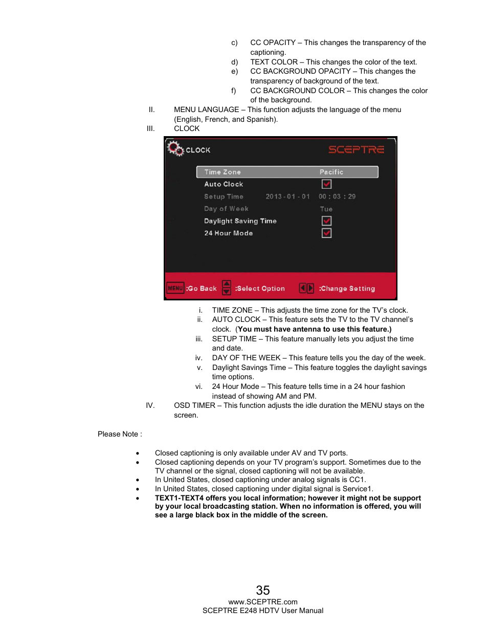 Sceptre E248BV-FMQR User Manual | Page 35 / 58