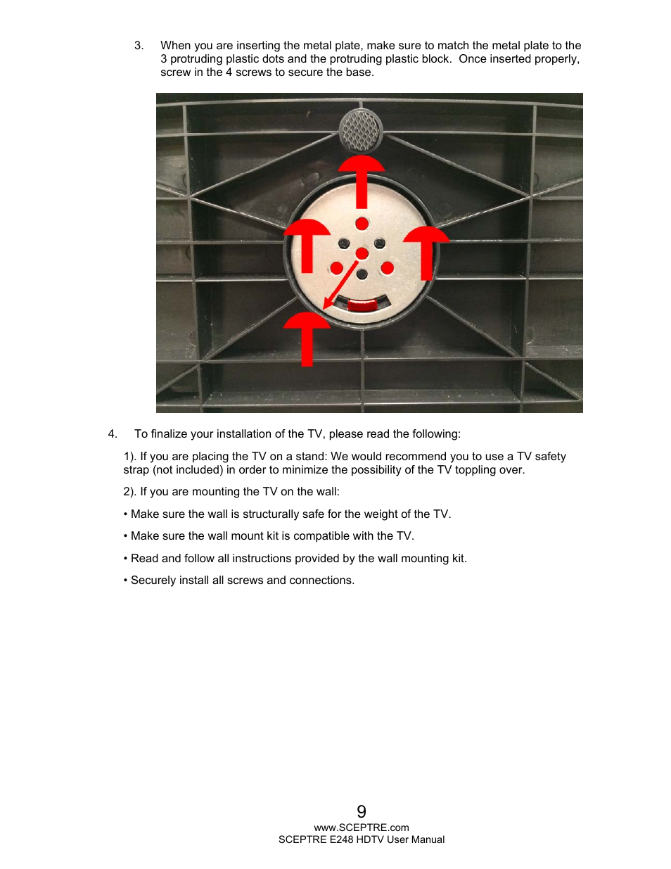 Sceptre E248BV-FMQR User Manual | Page 9 / 58