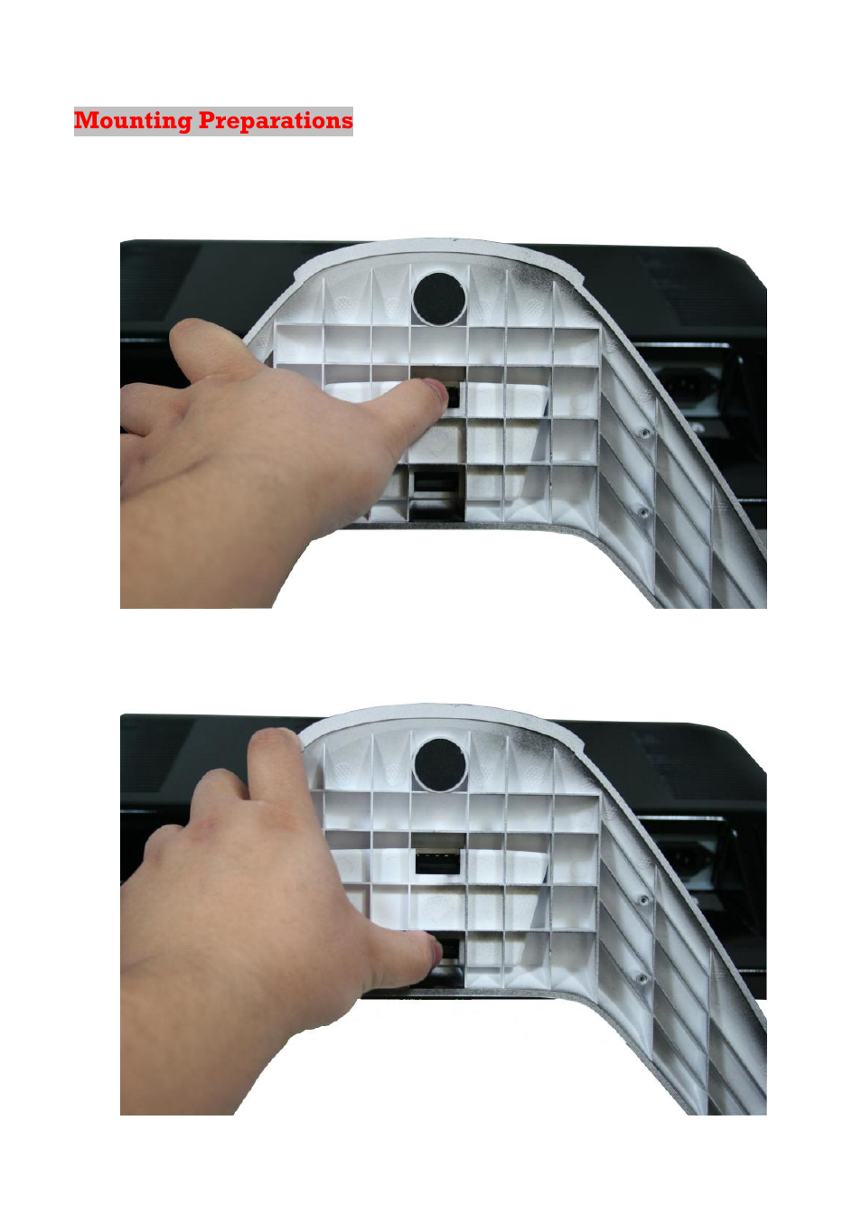 Mounting preparations | Sceptre X23GV-KOMODO User Manual | Page 14 / 111