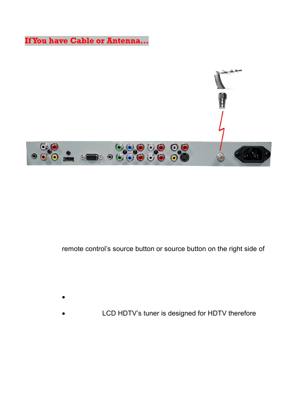 If you have cable or antenna | Sceptre X23GV-KOMODO User Manual | Page 28 / 111