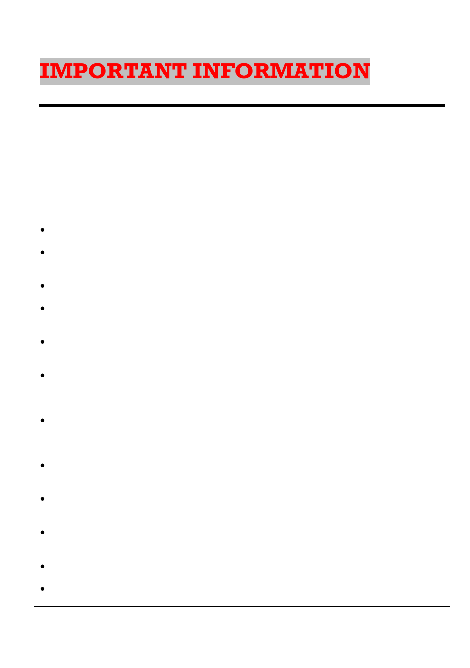 Important information | Sceptre X23GV-KOMODO User Manual | Page 3 / 111