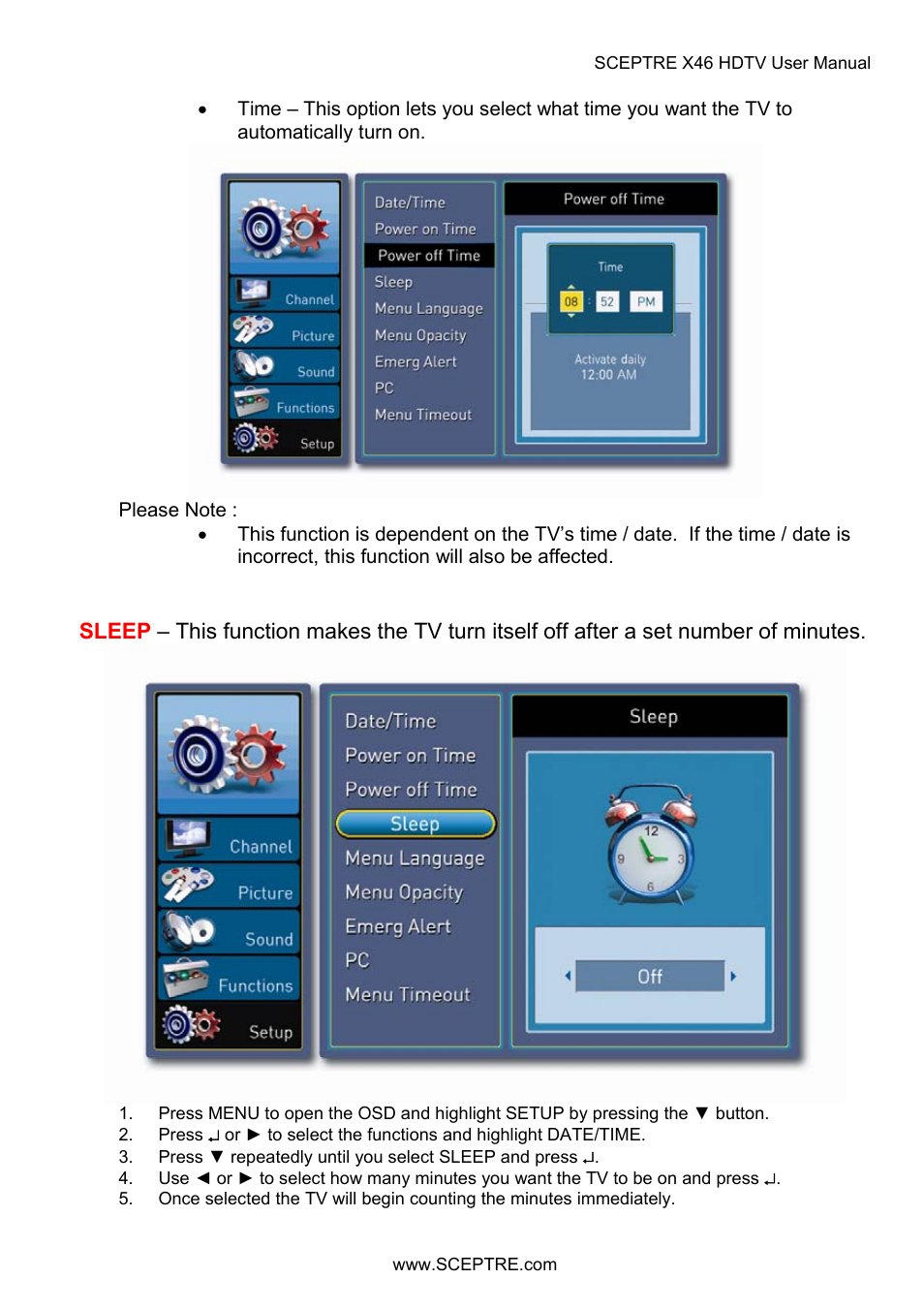 Sceptre X46BV-FULLHD User Manual | Page 91 / 127