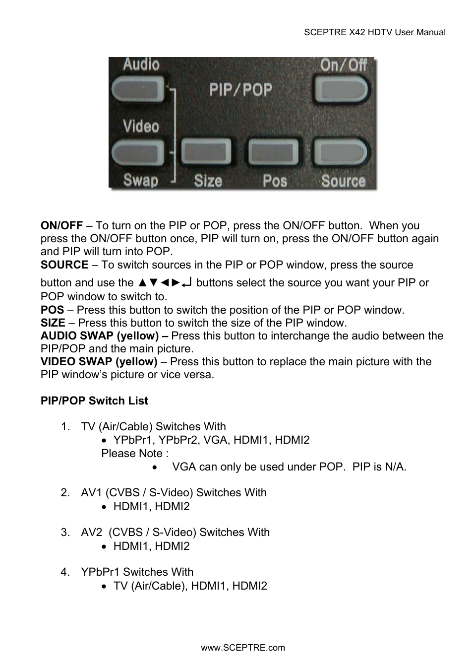 Sceptre X42BV-FULLHD User Manual | Page 107 / 128