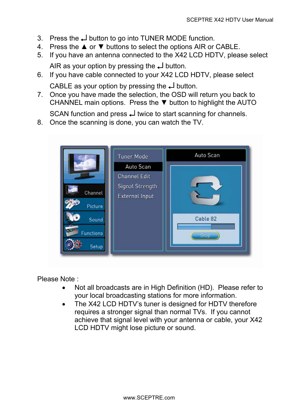 Sceptre X42BV-FULLHD User Manual | Page 45 / 128