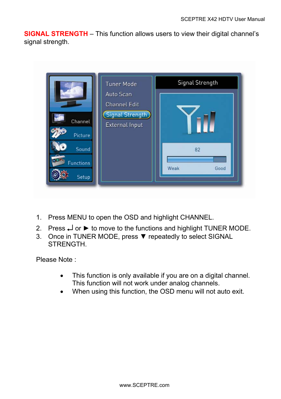 Sceptre X42BV-FULLHD User Manual | Page 53 / 128