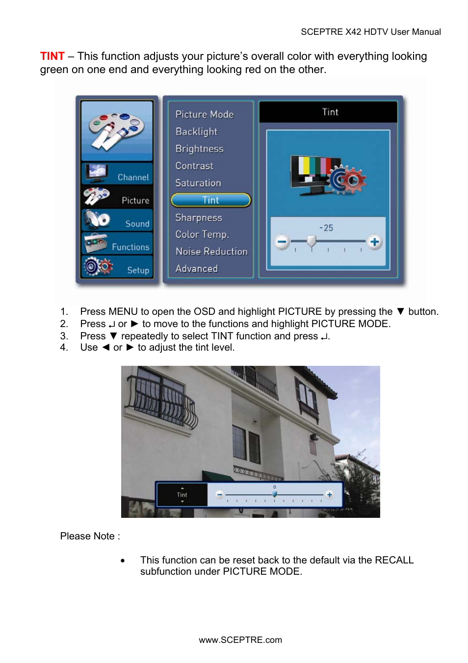 Sceptre X42BV-FULLHD User Manual | Page 60 / 128