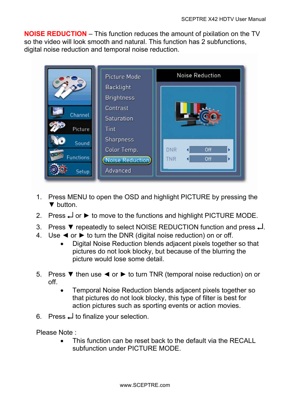 Sceptre X42BV-FULLHD User Manual | Page 63 / 128