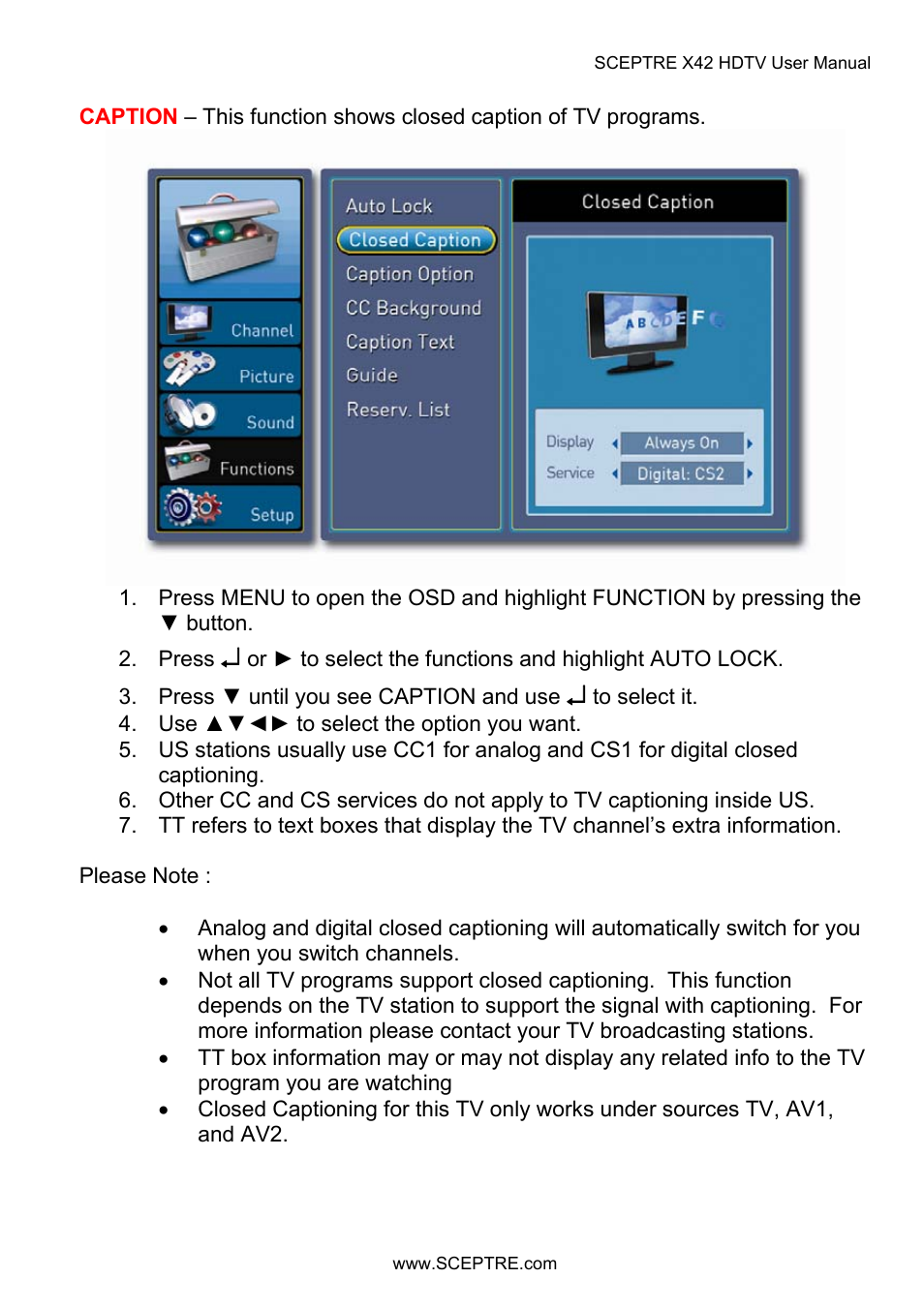 Sceptre X42BV-FULLHD User Manual | Page 80 / 128