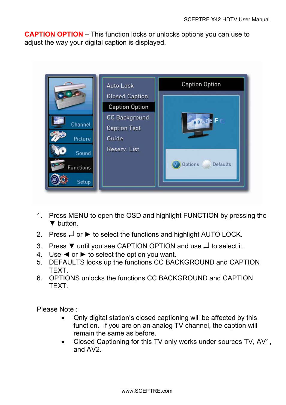 Sceptre X42BV-FULLHD User Manual | Page 81 / 128