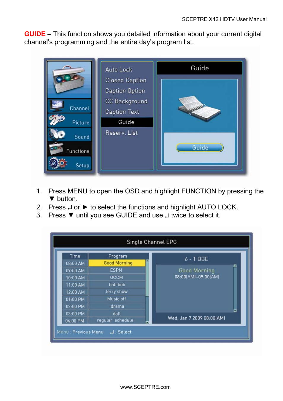 Sceptre X42BV-FULLHD User Manual | Page 84 / 128