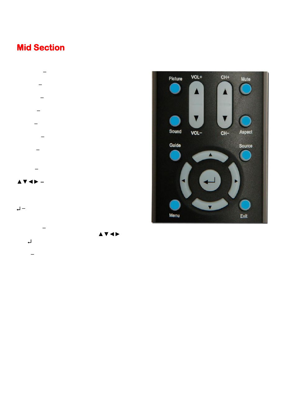 Mid section | Sceptre X46BV-1080P User Manual | Page 16 / 53