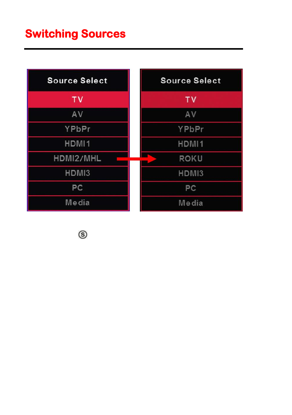 Switching sources | Sceptre U508CV-UMK User Manual | Page 24 / 60