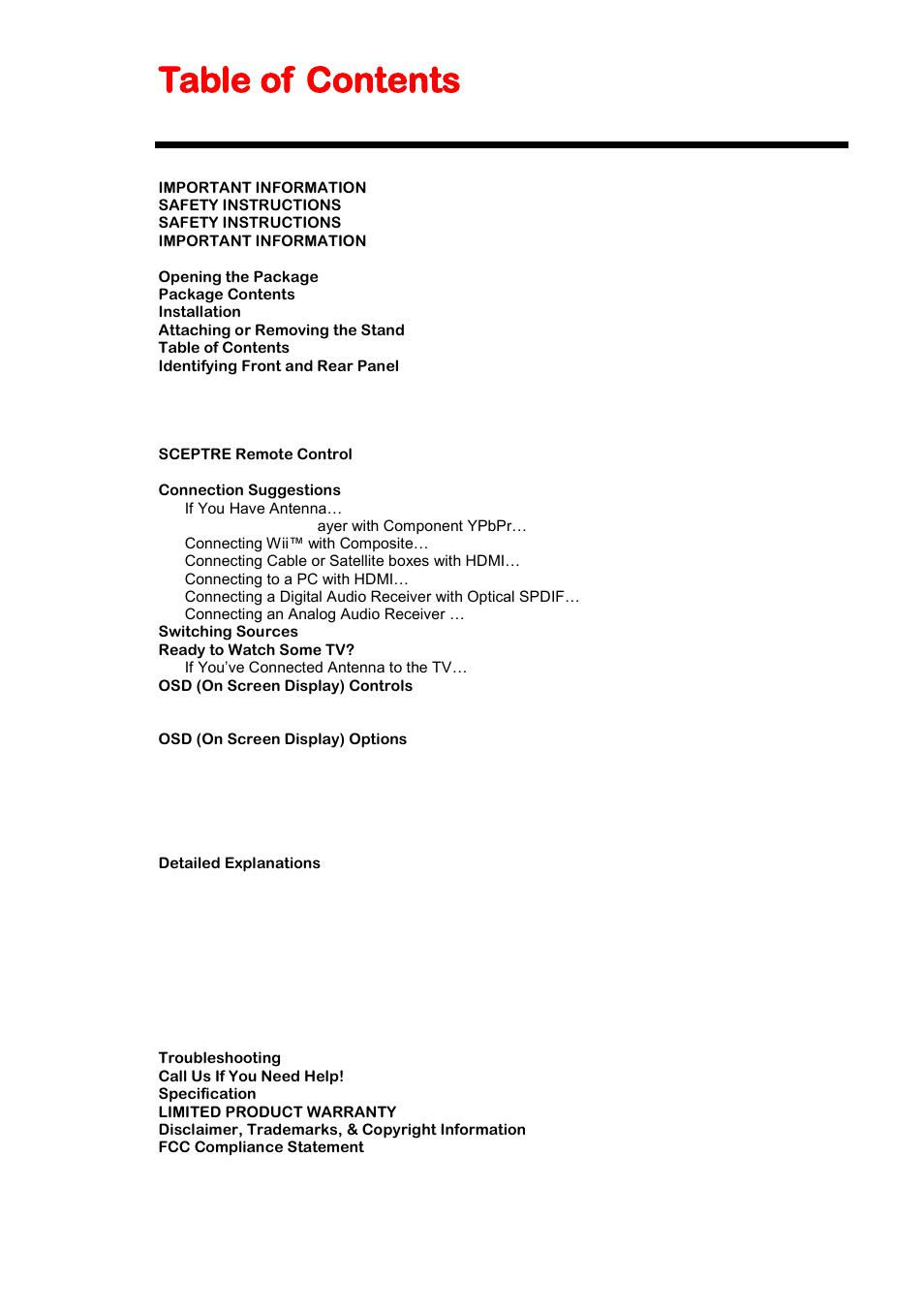 Sceptre U508CV-UMK User Manual | Page 9 / 60