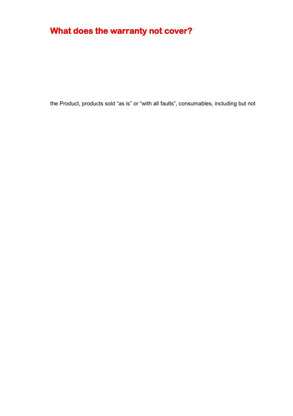 What does the warranty not cover | Sceptre SS1000 User Manual | Page 17 / 19