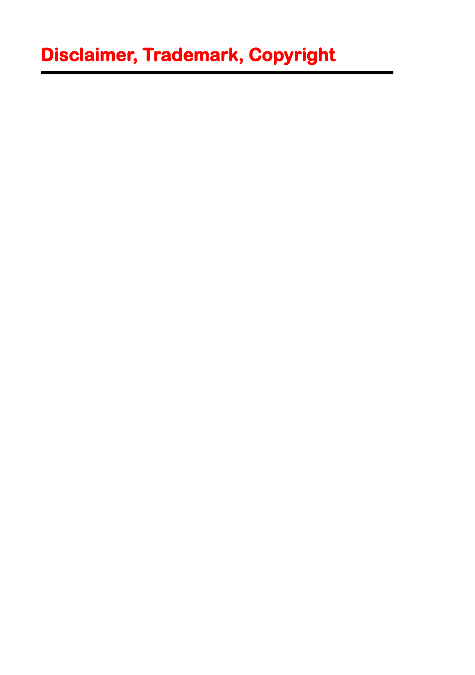 Disclaimer, trademark, copyright | Sceptre SS1000 User Manual | Page 18 / 19