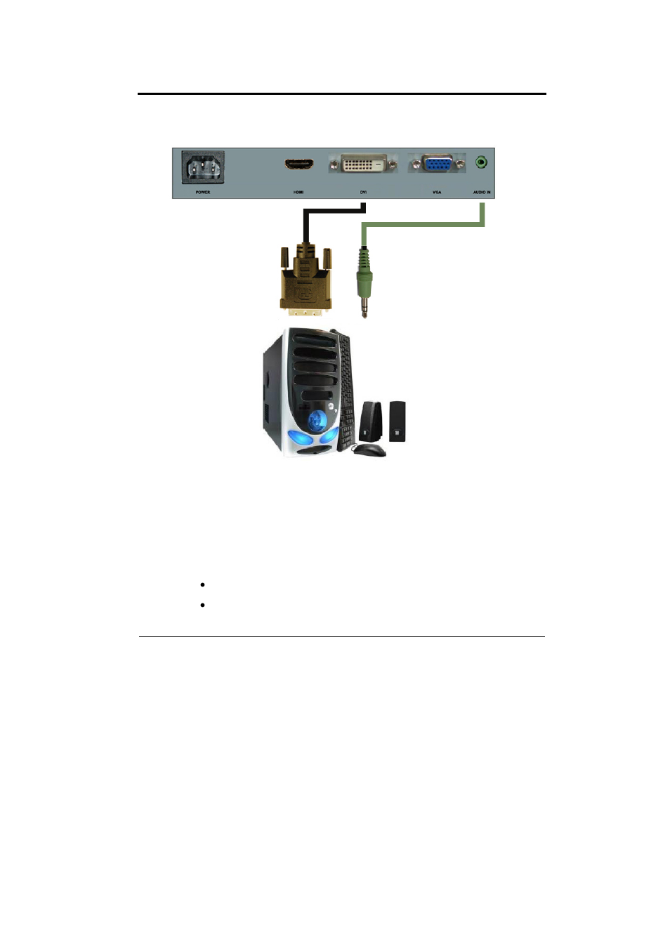 Connecting the lcd to your pc | Sceptre X220T-Naga User Manual | Page 15 / 37