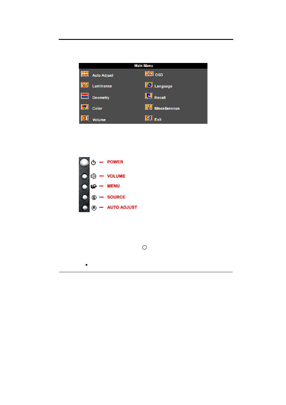 On screen display (osd) menu | Sceptre X220T-Naga User Manual | Page 18 / 37