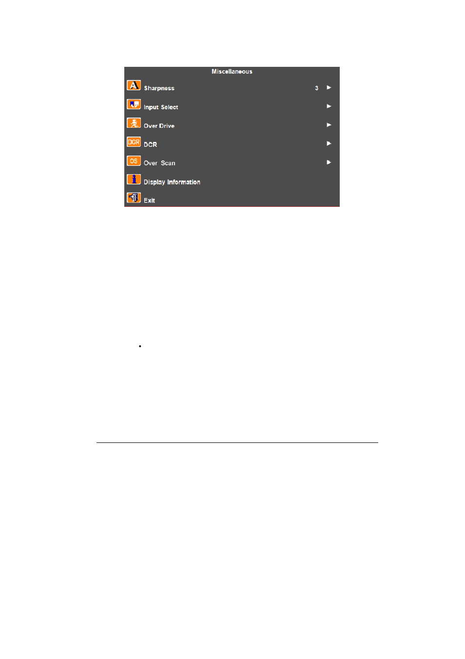 Page26 sceptre x22 miscellaneous, Exit | Sceptre X220T-Naga User Manual | Page 26 / 37