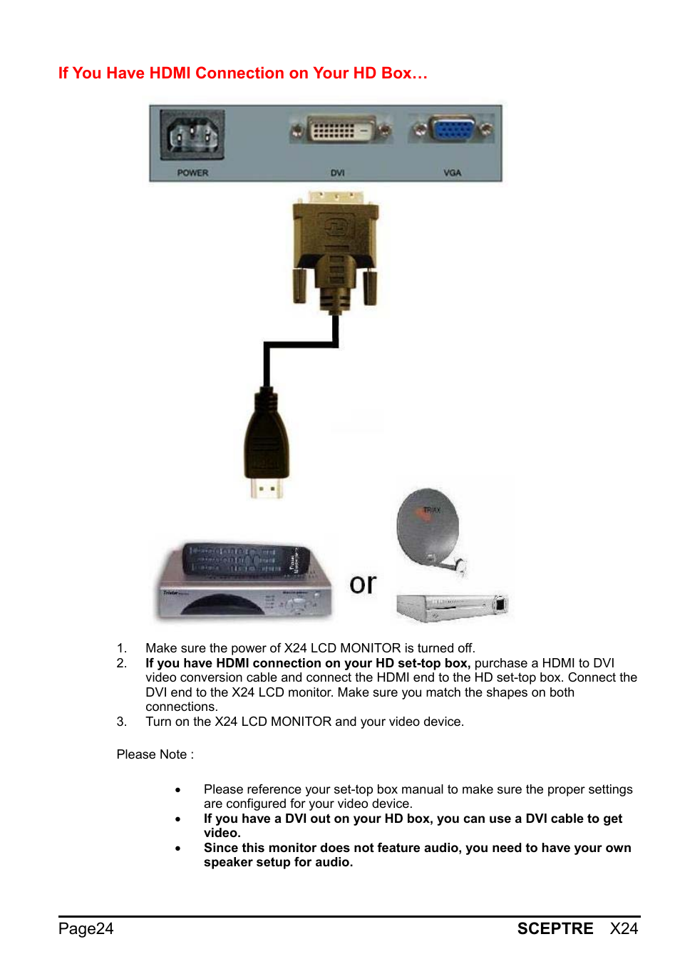 Sceptre X24WG-1080 User Manual | Page 24 / 55