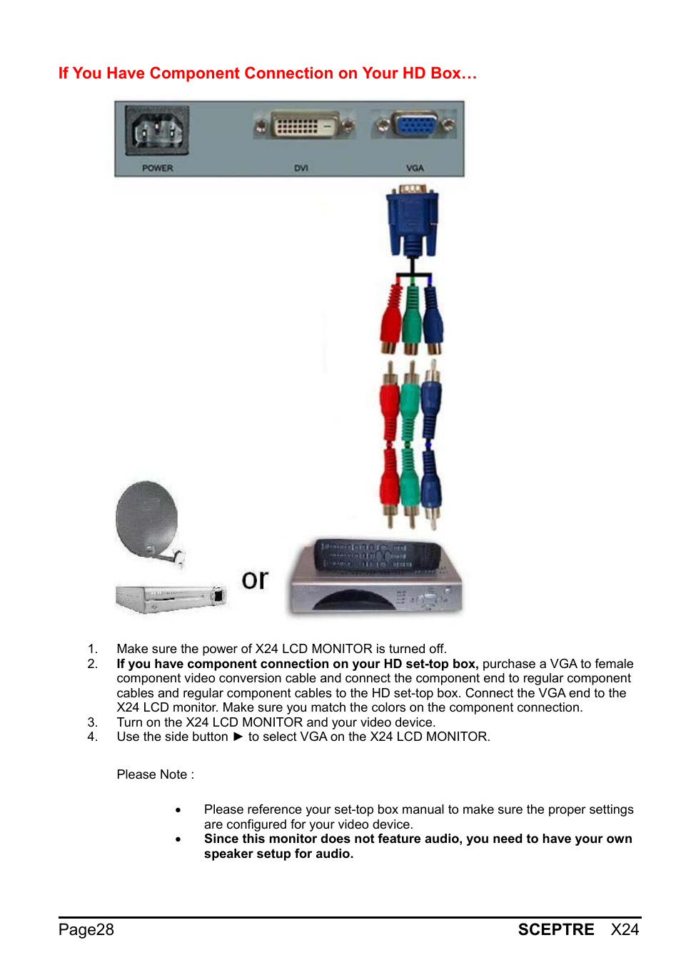 Sceptre X24WG-1080 User Manual | Page 28 / 55