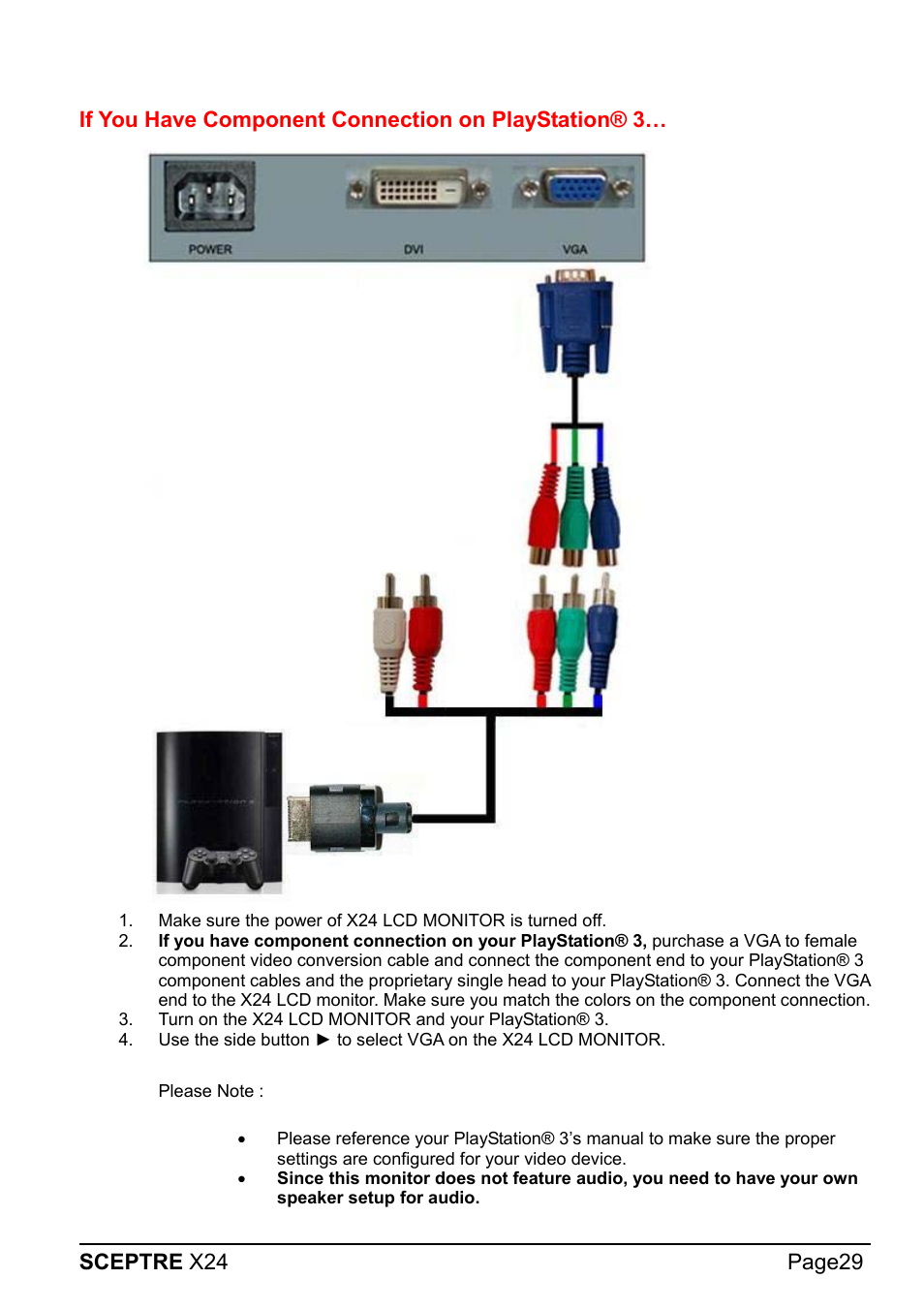 Sceptre X24WG-1080 User Manual | Page 29 / 55