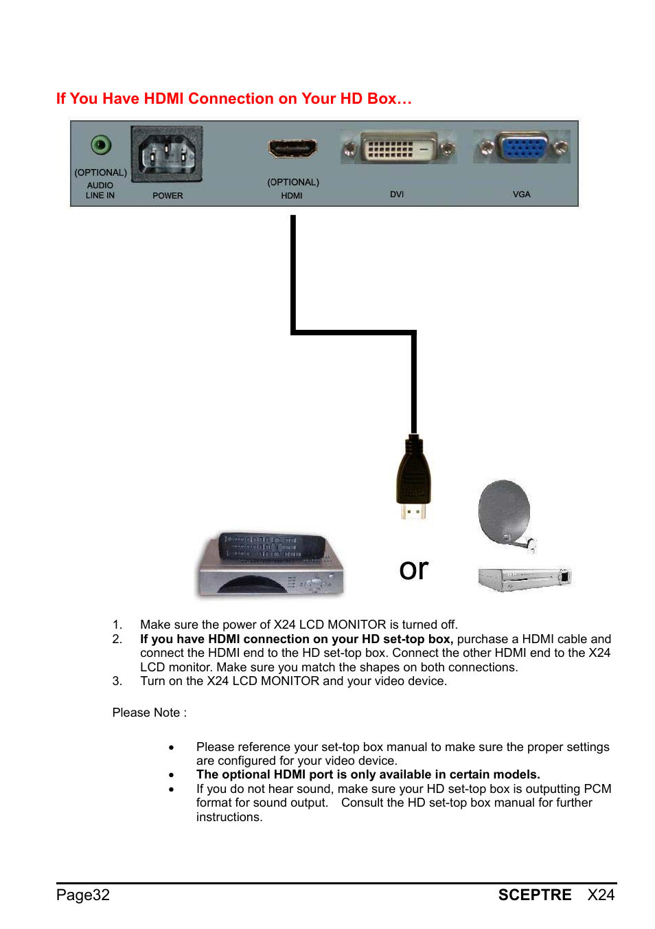 Sceptre X24WG-1080 User Manual | Page 32 / 55