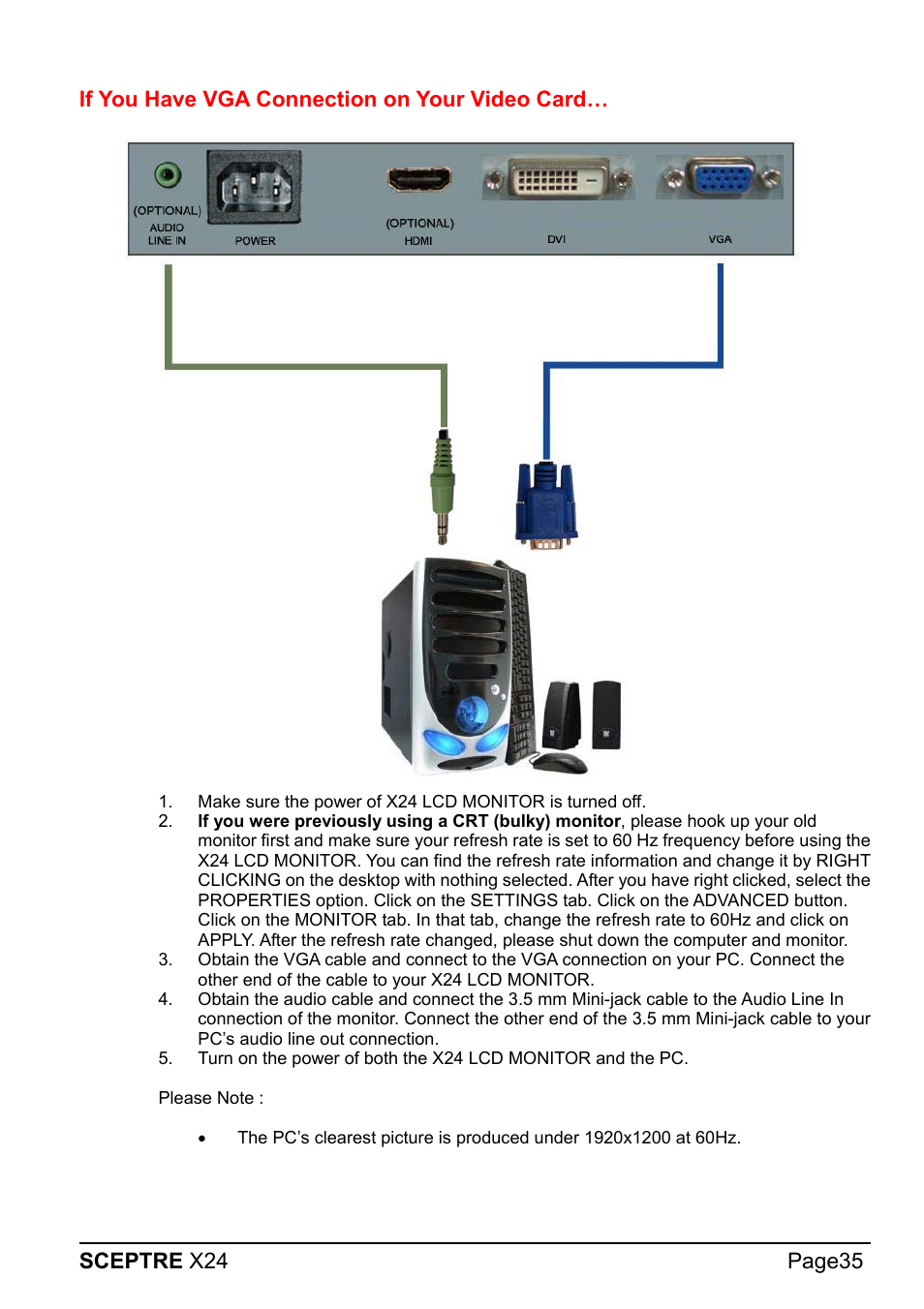 Sceptre X24WG-1080 User Manual | Page 35 / 55