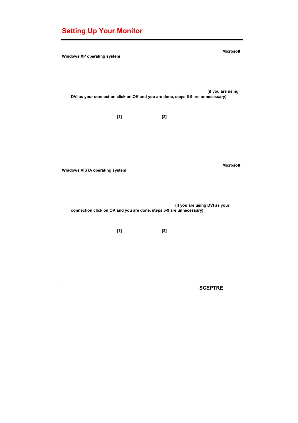 Setting up your monitor | Sceptre X226W-1920 User Manual | Page 10 / 31