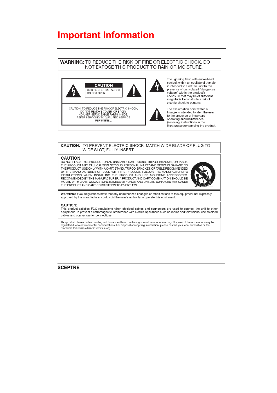 Sceptre X240-1920T User Manual | 35 pages