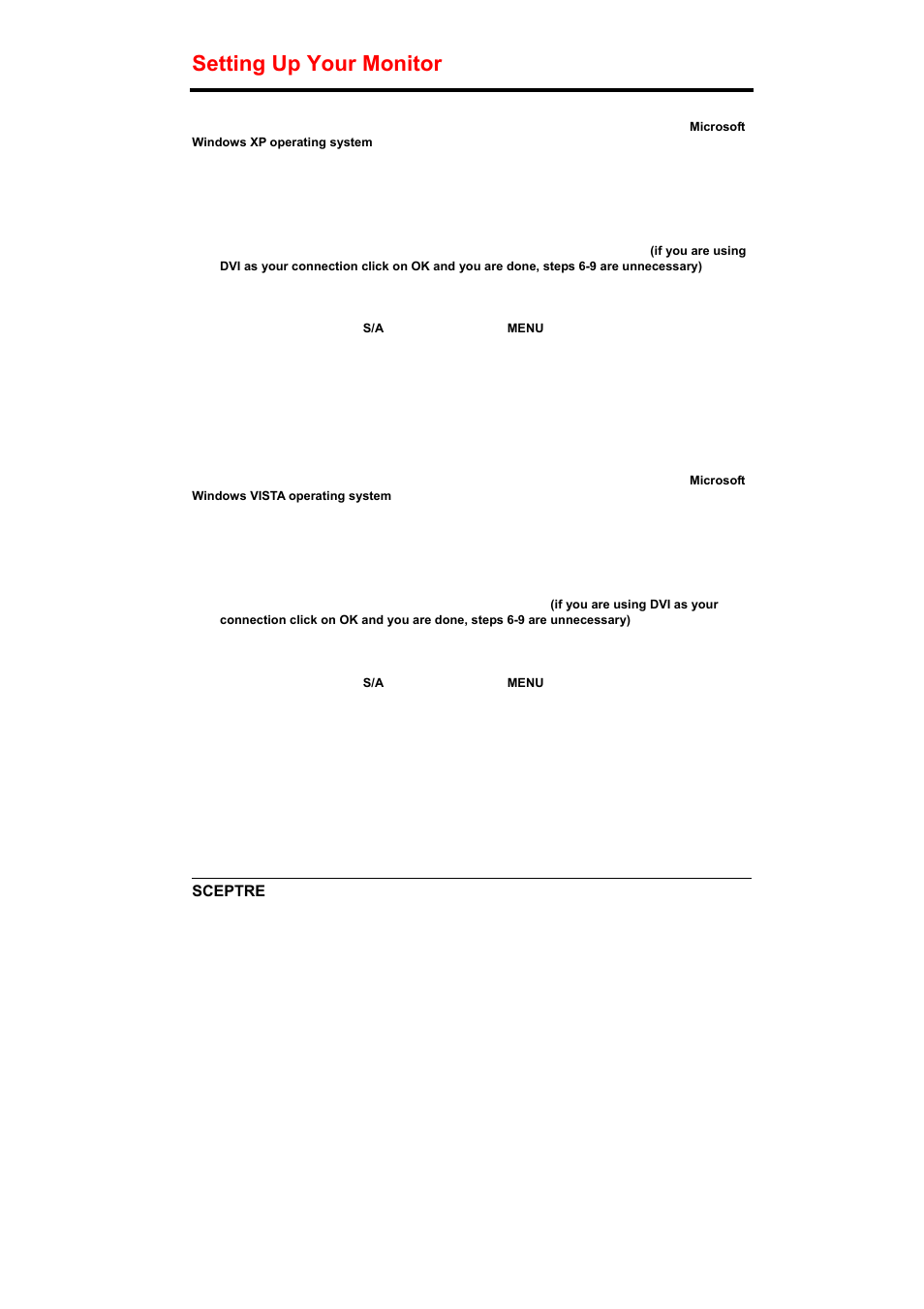 Setting up your monitor | Sceptre X240-1920T User Manual | Page 11 / 35